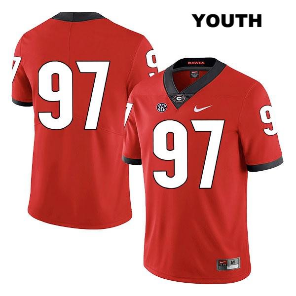 Georgia Bulldogs Youth Brooks Buce #97 NCAA No Name Legend Authentic Red Nike Stitched College Football Jersey QSH8756IS